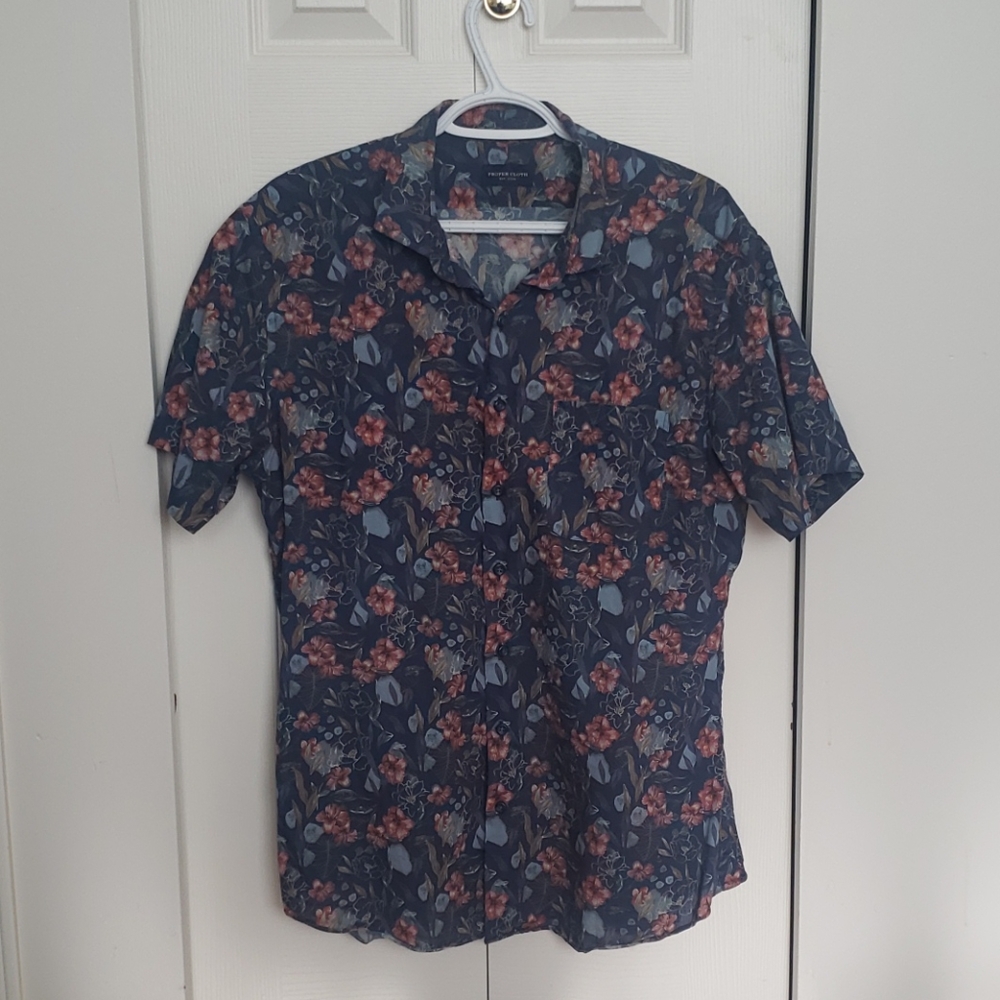 Floral button up